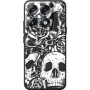 Чорний чохол BoxFace Moto Signature Skull and Roses