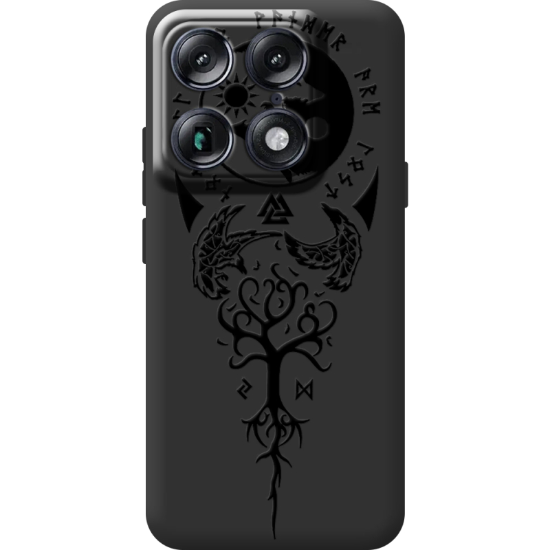 Чорний чохол BoxFace Moto Signature Hugin and Munin