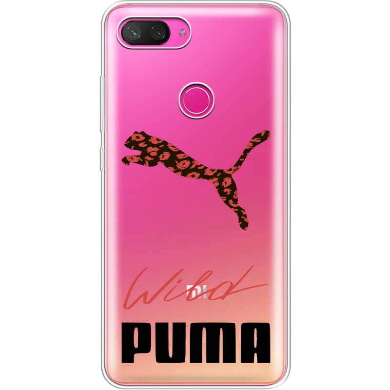 Прозрачный чехол Uprint Xiaomi Mi 8 Lite Wild Cat