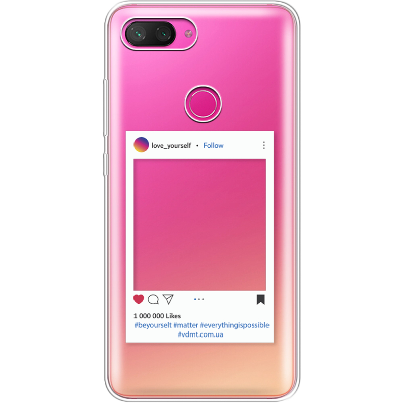 Прозрачный чехол Uprint Xiaomi Mi 8 Lite Insta