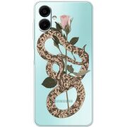 Прозорий чохол BoxFace Samsung Galaxy A07s (A077) Glamor Snake
