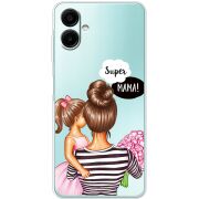 Прозорий чохол BoxFace Samsung Galaxy A07s (A077) Super Mama and Daughter