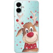 Прозорий чохол BoxFace Samsung Galaxy A07s (A077) Winter Deer