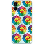 Прозорий чохол BoxFace Samsung Galaxy A07s (A077) Hippie Flowers
