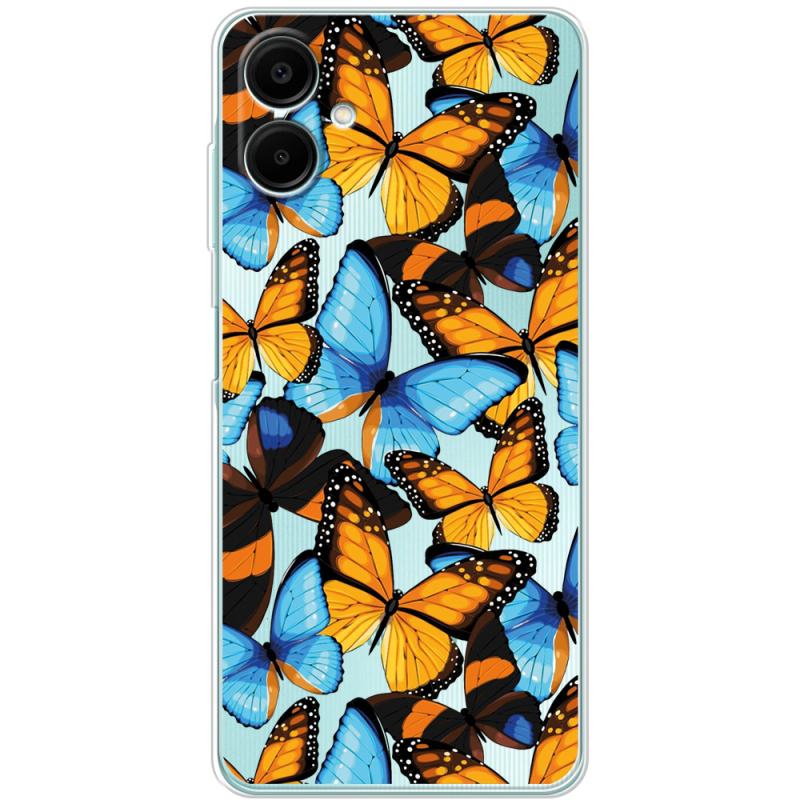 Прозорий чохол BoxFace Samsung Galaxy A07s (A077) Butterfly Morpho