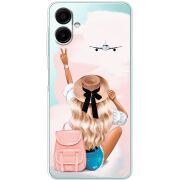 Прозорий чохол BoxFace Samsung Galaxy A07s (A077) Travel Girl