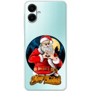 Прозорий чохол BoxFace Samsung Galaxy A07s (A077) Cool Santa