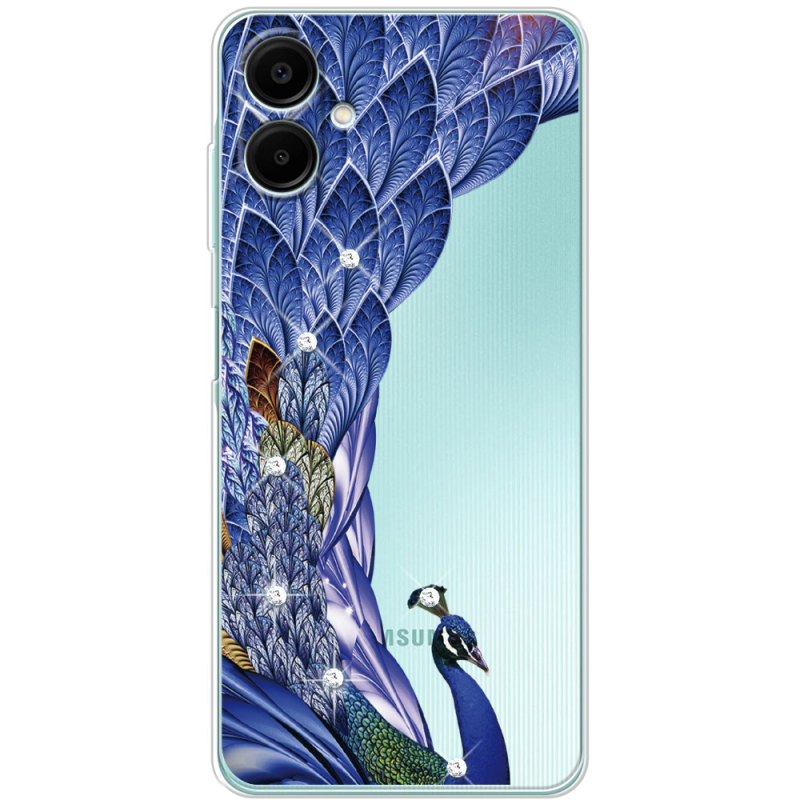 Чохол зі стразами Samsung Galaxy A07s (A077) Peafowl