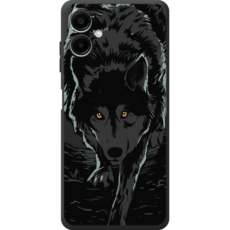 Чорний чохол BoxFace Samsung Galaxy A07s (A077) Wolf