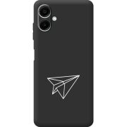 Чорний чохол BoxFace Samsung Galaxy A07s (A077) Paper Plane