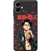 Чорний чохол BoxFace Samsung Galaxy A07s (A077) Атака Титанов Леви