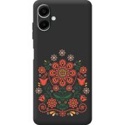 Чорний чохол BoxFace Samsung Galaxy A07s (A077) Ukrainian Ornament