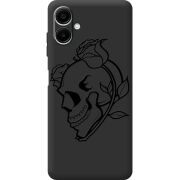Чорний чохол BoxFace Samsung Galaxy A07s (A077) Skull and Roses