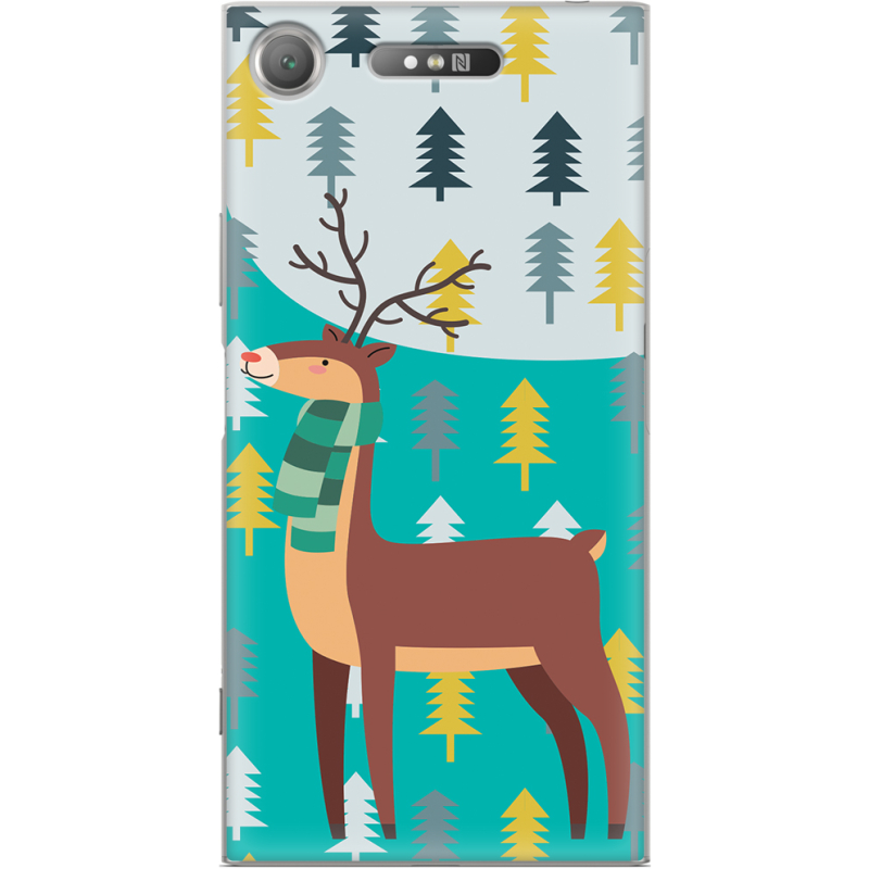 Чехол Uprint Sony Xperia XZ1 G8342 Foresty Deer