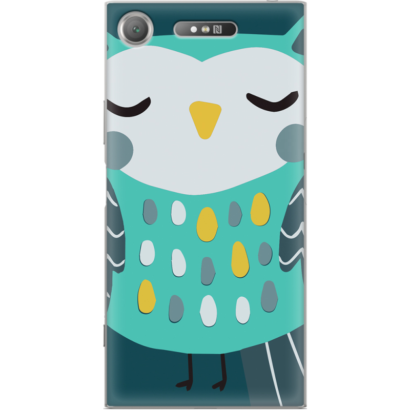 Чехол Uprint Sony Xperia XZ1 G8342 Green Owl