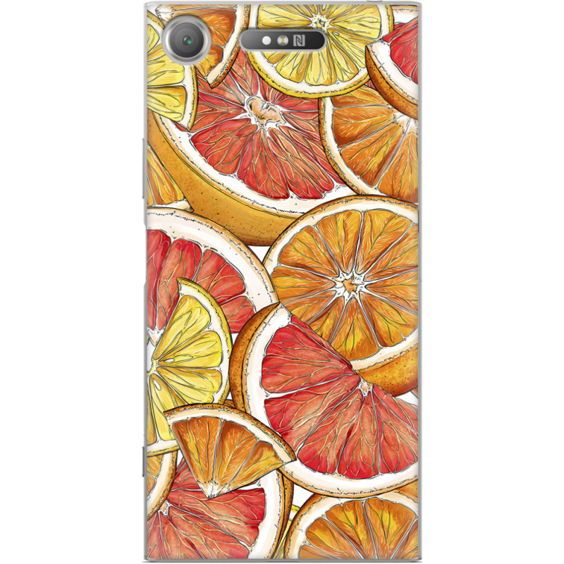 Чехол Uprint Sony Xperia XZ1 G8342 Citrus Pattern