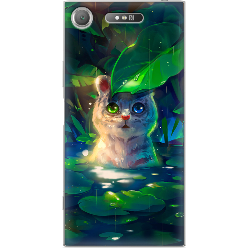 Чехол Uprint Sony Xperia XZ1 G8342 White Tiger Cub