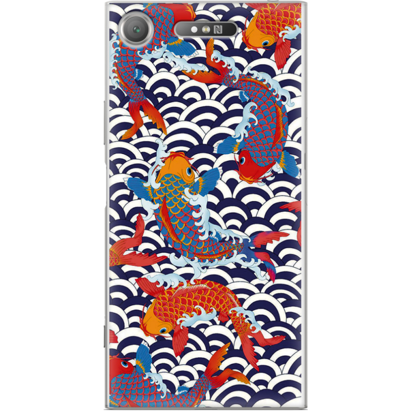 Чехол Uprint Sony Xperia XZ1 G8342 Koi Fish