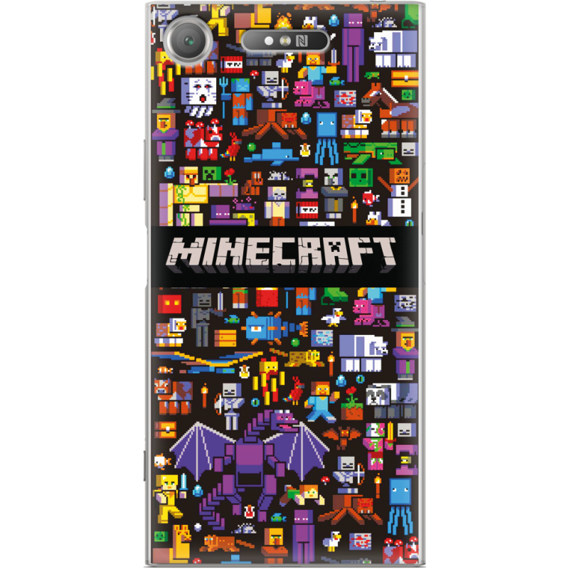 Чехол Uprint Sony Xperia XZ1 G8342 Minecraft Mobbery