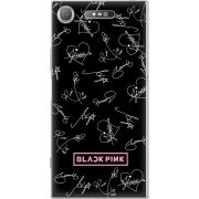 Чехол Uprint Sony Xperia XZ1 G8342 Blackpink автограф