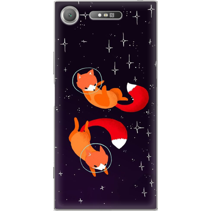 Чехол Uprint Sony Xperia XZ1 G8342 Fox-Astronauts