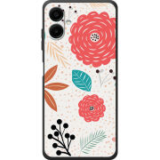 Чохол BoxFace Samsung Galaxy A08 (A085) Line Flowers