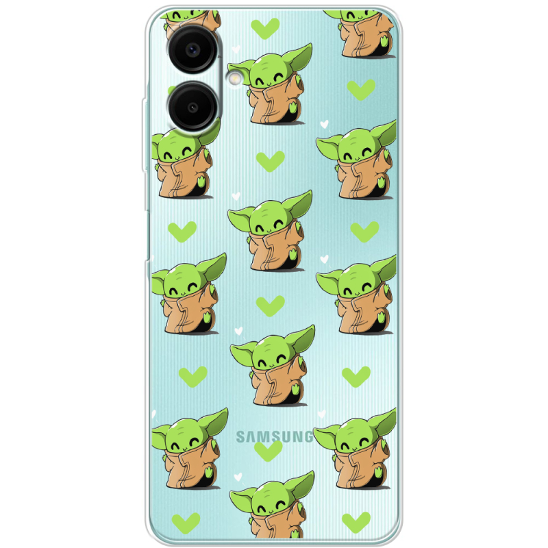 Прозорий чохол BoxFace Samsung Galaxy A08 (A085) Pattern Baby Yoda