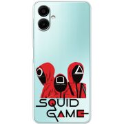 Прозорий чохол BoxFace Samsung Galaxy A08 (A085) siquid game люди в красном