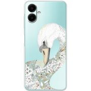 Прозорий чохол BoxFace Samsung Galaxy A08 (A085) Swan
