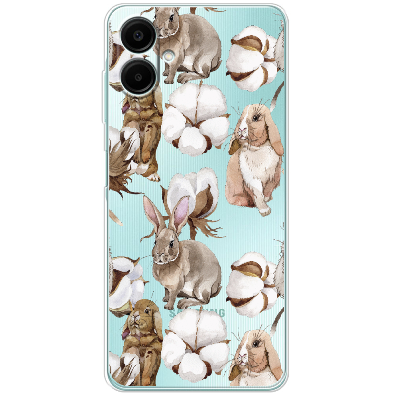 Прозорий чохол BoxFace Samsung Galaxy A08 (A085) Cotton and Rabbits