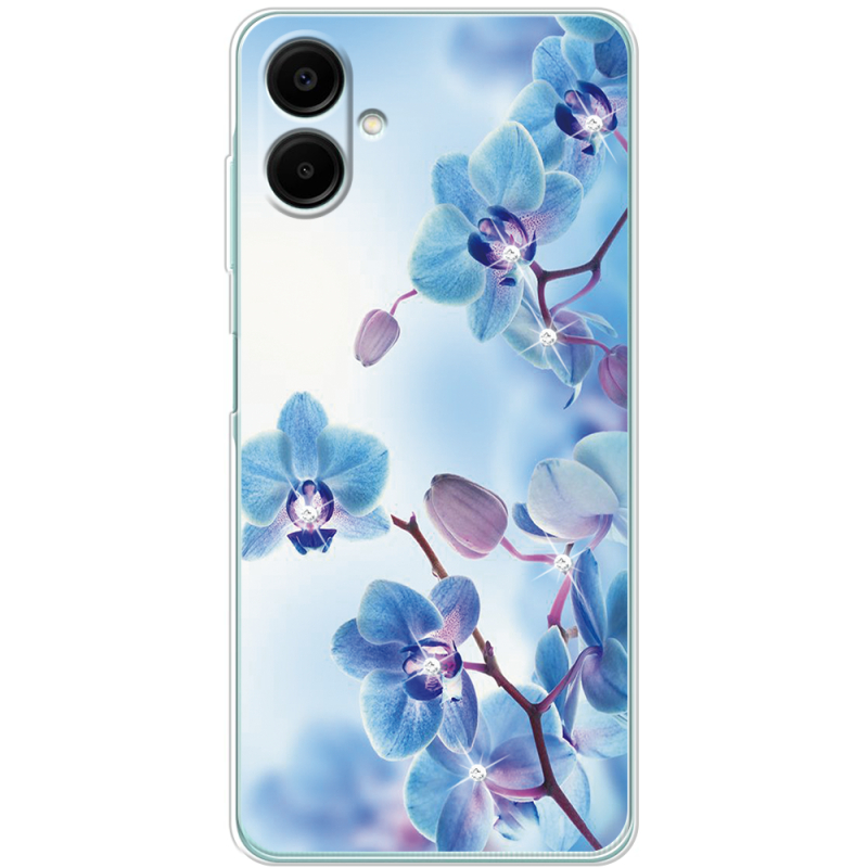 Чохол зі стразами Samsung Galaxy A08 (A085) Orchids