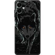 Чорний чохол BoxFace Samsung Galaxy A08 (A085) Wolf
