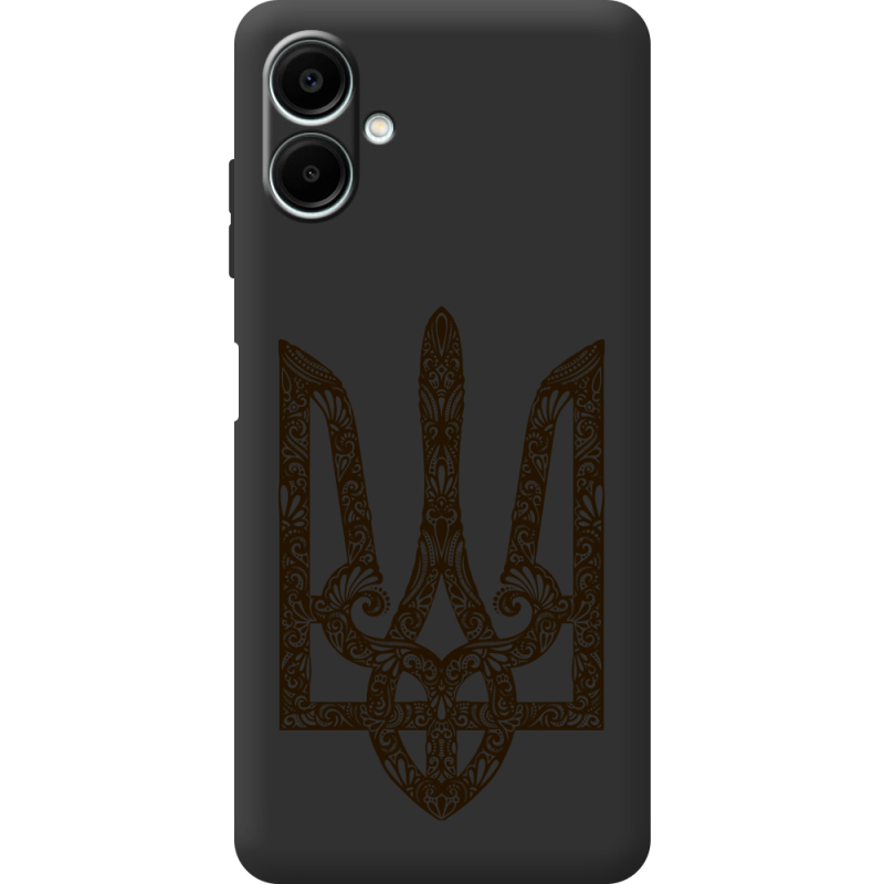 Чорний чохол BoxFace Samsung Galaxy A08 (A085) Ukrainian Trident