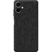 Чорний чохол BoxFace Samsung Galaxy A08 (A085) Leaves