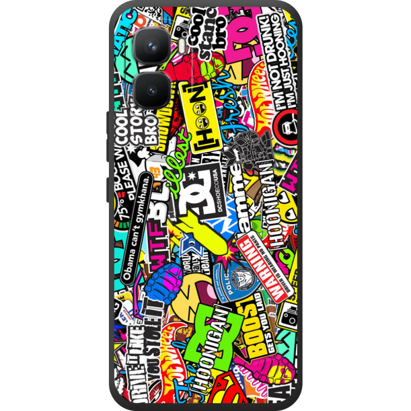 Чохол BoxFace Infinix GT 50 Pro Multicolored Inscriptions