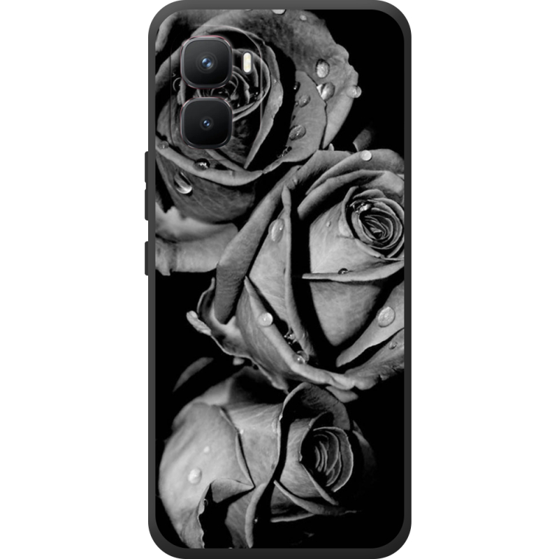 Чохол BoxFace Infinix GT 50 Pro Black and White Roses