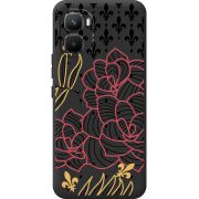 Чорний чохол BoxFace Infinix GT 50 Pro FranceFlowers
