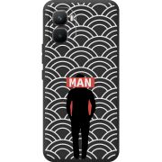 Чорний чохол BoxFace Infinix GT 50 Pro Man Pattern