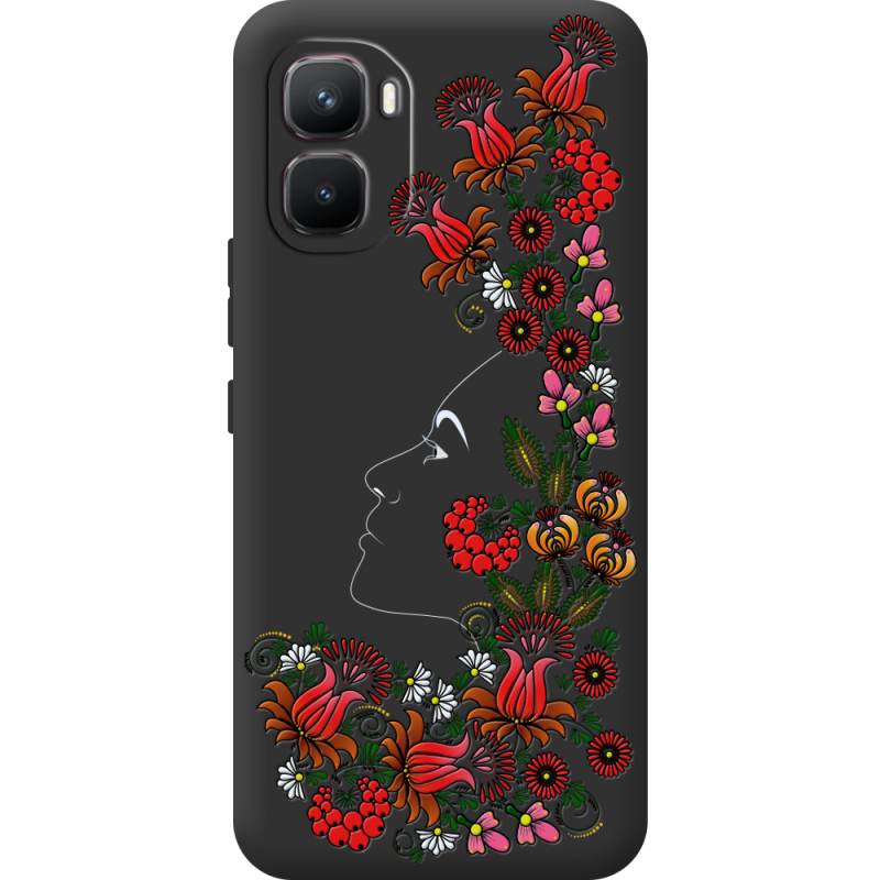 Чорний чохол BoxFace Infinix GT 50 Pro 3D Ukrainian Muse