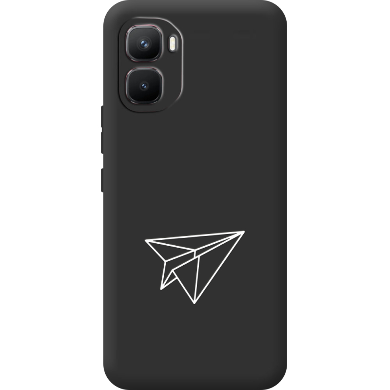 Чорний чохол BoxFace Infinix GT 50 Pro Paper Plane