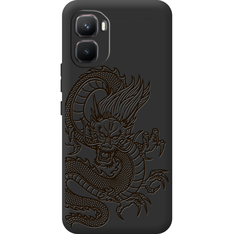 Чорний чохол BoxFace Infinix GT 50 Pro Chinese Dragon