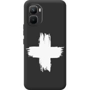 Чорний чохол BoxFace Infinix GT 50 Pro Білий хрест ЗСУ