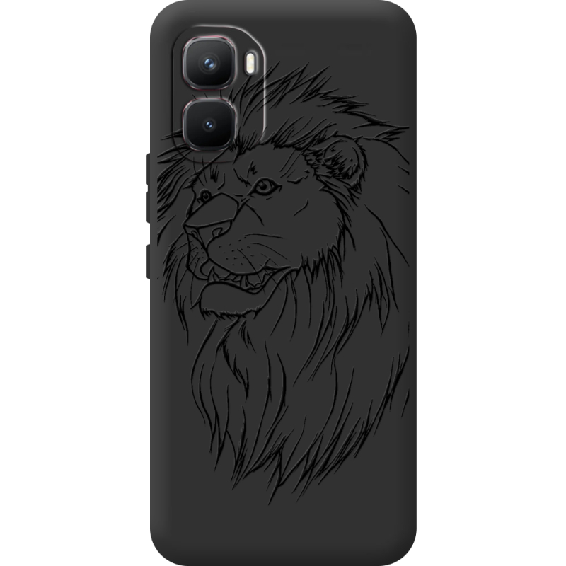 Чорний чохол BoxFace Infinix GT 50 Pro Lion