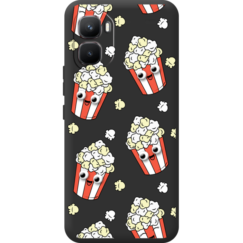 Прозорий чохол BoxFace Infinix GT 50 Pro с 3D-глазками Popcorn