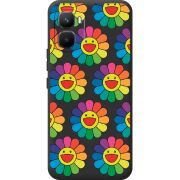 Прозорий чохол BoxFace Infinix GT 50 Pro Hippie Flowers