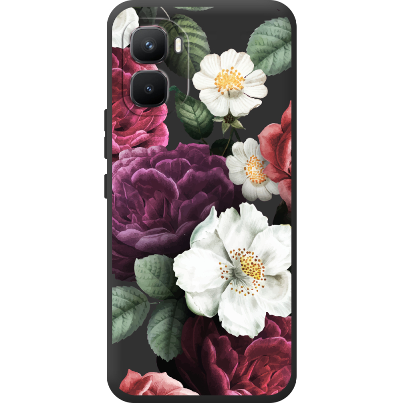 Прозорий чохол BoxFace Infinix GT 50 Pro Floral Dark Dreams