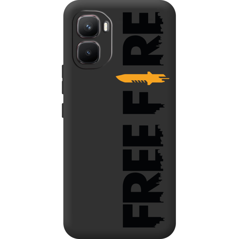 Прозорий чохол BoxFace Infinix GT 50 Pro Free Fire Black Logo