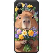 Прозорий чохол BoxFace Infinix GT 50 Pro Капибара з квітами
