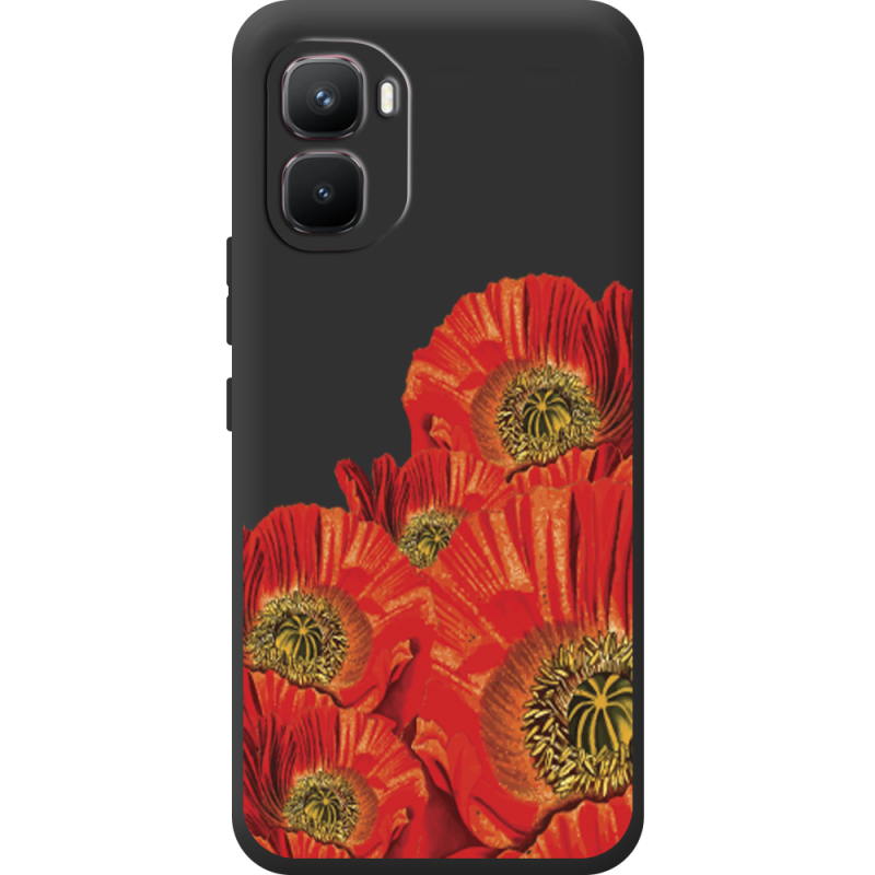 Прозорий чохол BoxFace Infinix GT 50 Pro Red Poppies