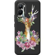 Чохол зі стразами Infinix GT 50 Pro Deer with flowers